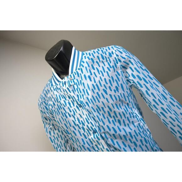Adidas Spot Textured Jacket Light Weight Snap Up Athletic Womens Size Small - Picture 1 of 5